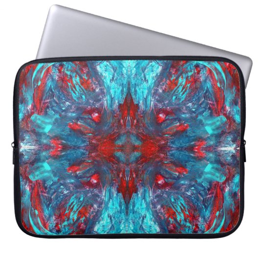 Höhlen-Verblassung Laptopschutzhülle (Vorderseite)
