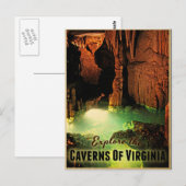 Höhlen von Virginia Postkarte (Vorne/Hinten)