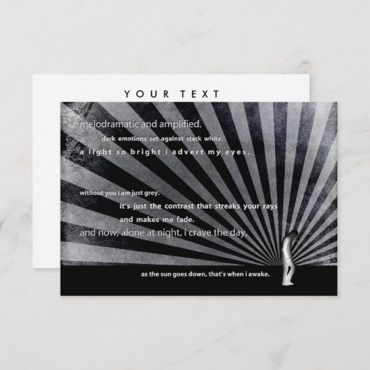 Höhlenbewohner. Einladung (Vorne/Hinten)