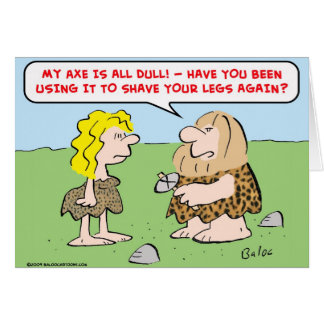 Höhlenbewohner, Frau, Axt, Rasur, Beine