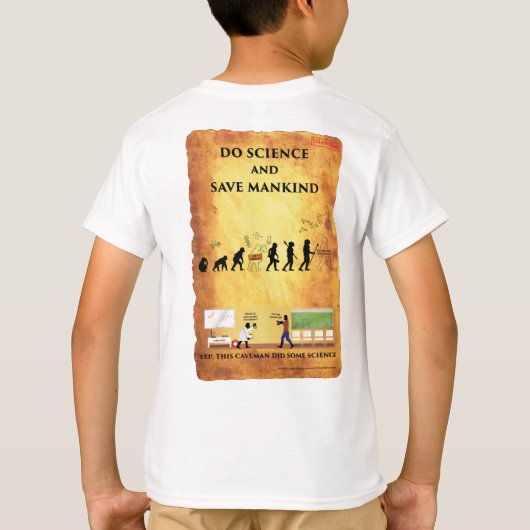 Höhlenbewohner tut das T-Shirt Wissenschafts-der (Rückseite)