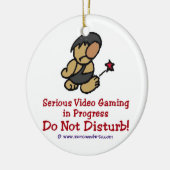 Höhlenbewohner-Videospiele Keramikornament (Links)