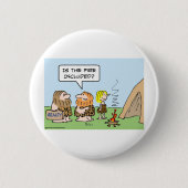 Höhlenbewohnergrundstückfeuer eingeschlossen button (Vorderseite)