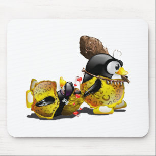 HöhlenbewohnerTux in der Liebe Mousepad