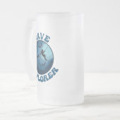 Höhlenentdecker Höhlenhöhle Spelunkierung Mattglas Bierglas (Vorderseite Links)