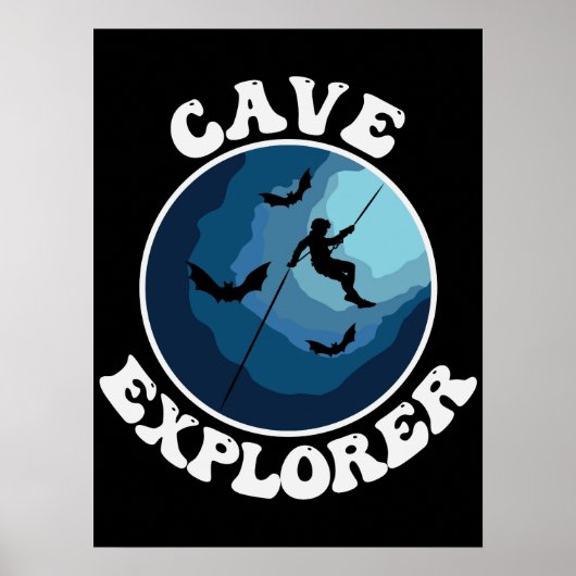 Höhlenentdecker Höhlenhöhle Spelunkierung Poster (Vorne)