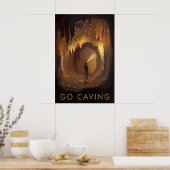 Höhlenforschung Reiseplakat Poster (Küche)