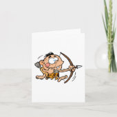 Höhlenjunge mit Bow und Pfeil Karte (Vorderseite)