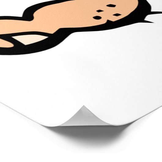 Höhlenjunge mit Bow und Pfeil Poster (Ecke)