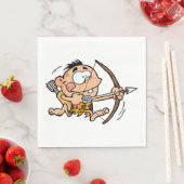 Höhlenjunge mit Bow und Pfeil Serviette (Beispiel)