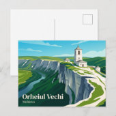 Höhlenkloster Moldova Postkarte (Vorne/Hinten)
