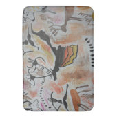 Höhlenkunst Abstrakt Badematte (Vorderseite Vertikal)