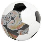 Höhlenkunst Abstrakt Fußball (Dreiviertel)