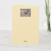 Höhlenkunst Abstrakt Geburtstag Karte (Rückseite)