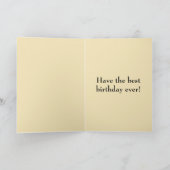 Höhlenkunst Abstrakt Geburtstag Karte (Innenseite)