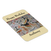 Höhlenkunst Abstrakt Geburtstagsmagnet Magnet (Rechte Seite)