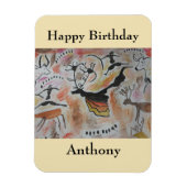 Höhlenkunst Abstrakt Geburtstagsmagnet Magnet (Vertikal)