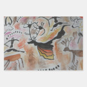 Höhlenkunst Abstrakt Geschenkpapier Set (Vorderseite 3)