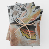 Höhlenkunst Abstrakt Geschenkpapier Set (Beispiel)