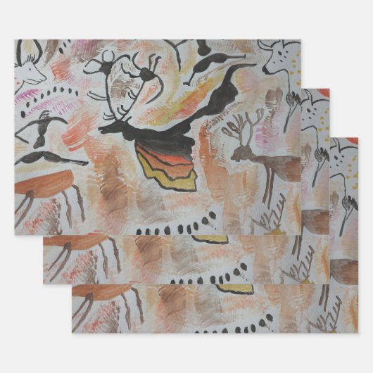 Höhlenkunst Abstrakt Geschenkpapier Set (Set)