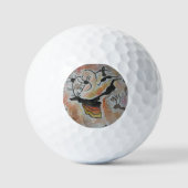 Höhlenkunst Abstrakt Golfball (Vorderseite)
