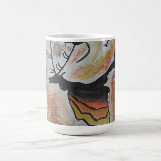 Höhlenkunst Abstrakt Kaffeetasse (Mittel)