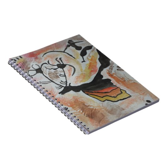 Höhlenkunst Abstrakt-Notebook Notizblock (Rechte Seite)