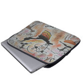 Höhlenkunst Abstrakter Laptop-Sieb Laptopschutzhülle (Vorne Knopf)