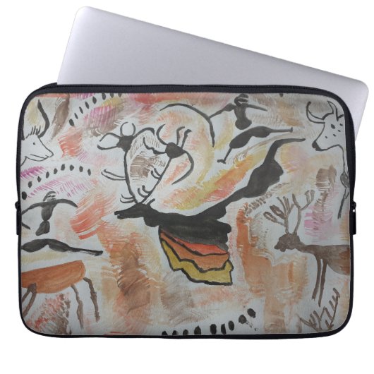 Höhlenkunst Abstrakter Laptop-Sieb Laptopschutzhülle (Vorderseite)