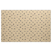Höhlenkunst Katzen auf Blassorange Stoff (Fat Quarter (45,7 x 55,9 cm))