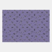 Höhlenkunstkatzen auf Grau Indigo Geschenkpapier Set (Vorderseite 2)