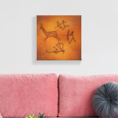 Höhlenmalerei Leinwanddruck (Insitu (Wohnzimmer))