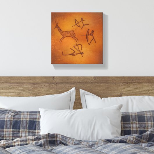 Höhlenmalerei Leinwanddruck (Insitu (Schlafzimmer))