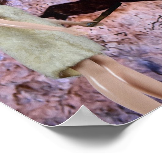 Höhlenmalerei. Plakat (Ecke)