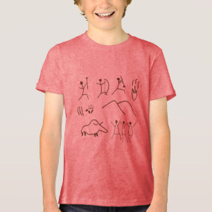 Höhlenmalereien im spanischen Humor Tri-Blend Shirt
