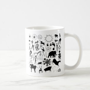 Höhlenmalereien - primitive Kunst Kaffeetasse