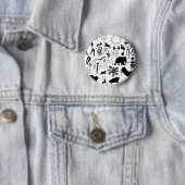 Höhlenmalereien - urzeitliche Kunst Button (Beispiel)