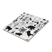 Höhlenmalereien - urzeitliche Kunst Fliese (Seite)