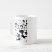 Höhlenmalereien - urzeitliche Kunst Kaffeetasse (Vorderseite Links)