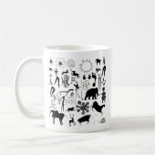 Höhlenmalereien - urzeitliche Kunst Kaffeetasse (Links)