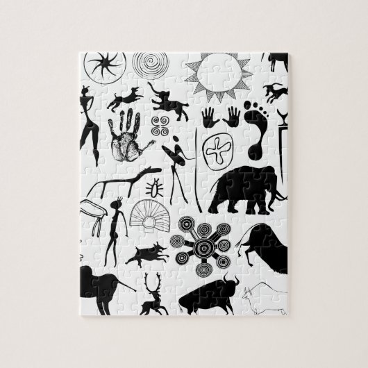 Höhlenmalereien - urzeitliche Kunst Puzzle (Vertikal)