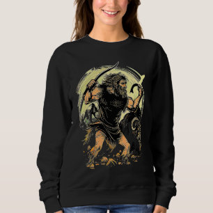 Höhlenmensch jagt Bestien Sweatshirt