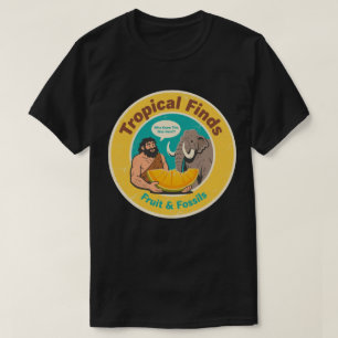 Höhlenmensch und Mammut Retro-Entdeckung alter Frü T-Shirt
