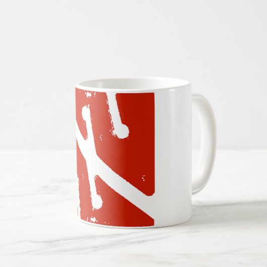 Höhlenpfeilflagge Kaffeetasse (VorderseiteRechts)
