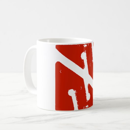 Höhlenpfeilflagge Kaffeetasse (Vorderseite Links)