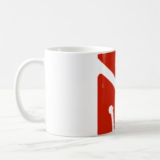 Höhlenpfeilflagge Kaffeetasse (Links)