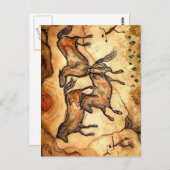 Höhlenpferde ** postkarte (Vorne/Hinten)