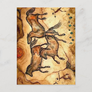 Höhlenpferde ** postkarte