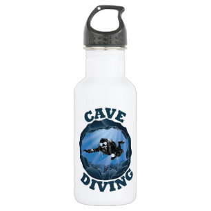 Höhlentauchen - Unterwassertaucher Edelstahlflasche