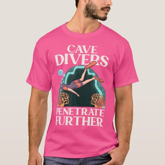 Höhlentaucher-Penetrate T-Shirt (Vorderseite)